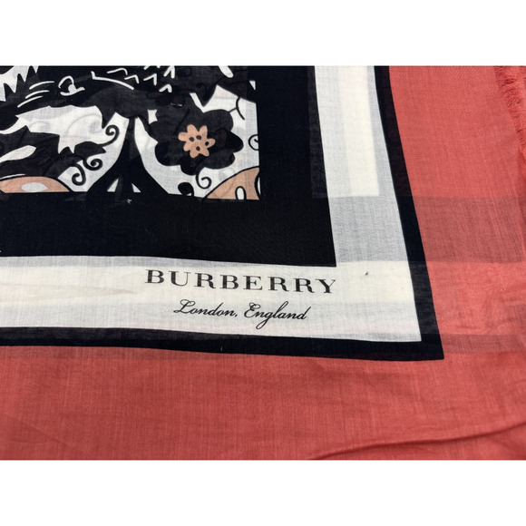 Burberry Multi-Color Print Scarf Size 195cm x 135cm – NWT - Picture 3 of 3